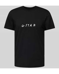 G-Star RAW - T-Shirt mit Label-Print - Lyst
