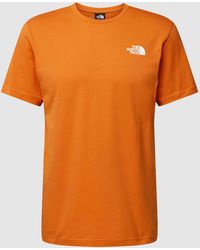 The North Face - T-shirt Met Labelprint - Lyst