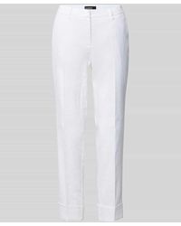 Cambio - Regular Fit Leinenhose mit Gürtelschlaufen Modell 'KRYSTAL' - Lyst