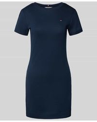 Tommy Hilfiger - Tailliertes Minikleid aus reiner Baumwolle - Lyst