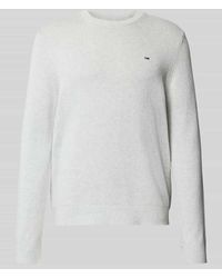 Tommy Hilfiger - Regular Fit Strickpullover aus reiner Baumwolle - Lyst