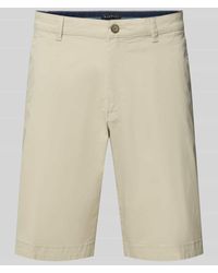Bugatti - Regular Fit Chino-Shorts mit Gürtelschlaufen Modell 'Flat' - Lyst