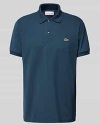 Lacoste - Classic Fit Poloshirt Met Labeldetail - Lyst
