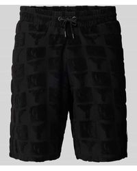 carlo colucci - Regular Fit Sweatshorts mit Strukturmuster Modell 'BEACHWEAR' - Lyst