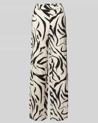 Vila - Loose Fit Stoffen Broek Met Structuurmotief, Model 'Clo' - Lyst