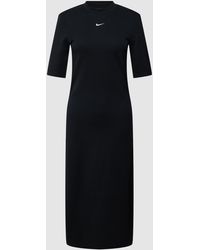 Nike Midi-jurk Met Logostitching - Zwart