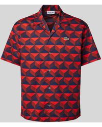 Lacoste - Relaxed Fit Freizeithemd mit grafischem Muster Modell 'SUMMER' - Lyst