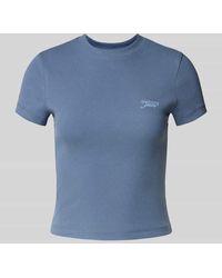 Tommy Hilfiger - Slim Fit T-Shirt aus Baumwoll-Mix - Lyst