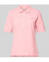 GANT - Poloshirt mit Label-Stitching - Lyst