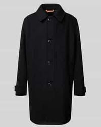 BOSS - Regular Fit Lange Wollen Jas Met Platte Kraag, Model 'Ocozier' - Lyst