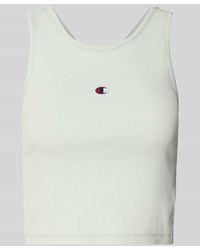 Champion - Fitted Fit Crop Top mit Label-Stitching - Lyst