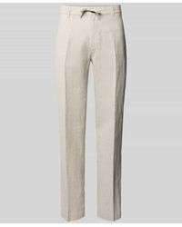 SELECTED - Regular Fit Leinenhose mit Bügelfalten Modell 'LEROY' - Lyst
