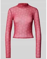 HUGO - Regular Fit Shirt Met Lange Mouwen En Labelstitching - Lyst