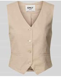 ONLY - Regular Fit Gilet Met Klembandjes - Lyst