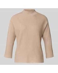 Comma, - Gebreide Pullover Met Opstaande Kraag En 3/4-Mouwen - Lyst