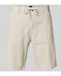 BOSS - Tapered Fit Bermudas mit elastischem Bund Modell 'Chino' - Lyst