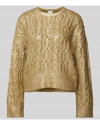 Jake*s - Strickpullover Mit Zopfmuster - Lyst