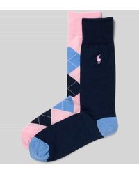 Polo Ralph Lauren - Socken mit Logo-Stitching im 2er-Pack - Lyst