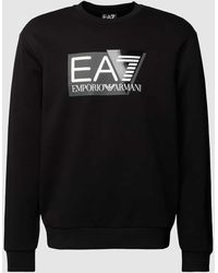 EA7 - Sweatshirt mit Label-Print Modell 'FELPA' - Lyst
