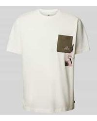 adidas - T-Shirt Met Labelprint, Model 'Lens' - Lyst