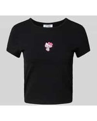 Review - Slim Fit T-shirt Met Motiefstitching - Lyst