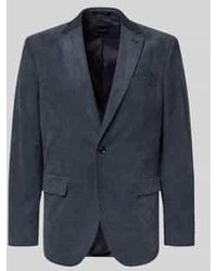 Christian Berg Men - Slim Fit Colbert Met Reverskraag - Lyst