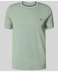 Christian Berg Men - T-Shirt mit gerippten Abschlüssen - Lyst