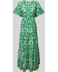 Y.A.S - Maxikleid mit Allover-Muster Modell 'GREENA' - Lyst