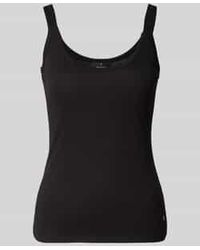 Monari - Tanktop Met Ronde Hals En Labeldetail - Lyst