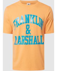 Heren Kleding voor voor Kleding voor sport Franklin & Marshall T-shirt Van Katoen in het Zwart voor heren gym en workout voor Joggingbroeken 
