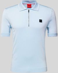 HUGO - Regular Fit Poloshirt Met Labelpatch - Lyst