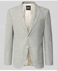 BOSS - Regular Fit Colbert Van Katoen- En Viscosemix Met Linnen-Aandeel Model 'Hutson' - Lyst