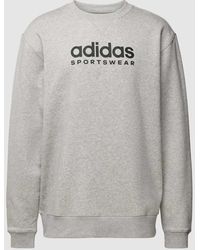 adidas - Sweatshirt mit Label-Print - Lyst