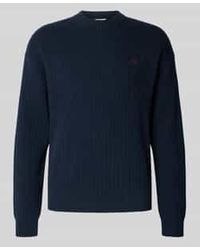 Calvin Klein - Oversized Gebreide Pullover Met Ribboorden - Lyst
