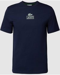 Lacoste - T-shirt Met Labelprint - Lyst