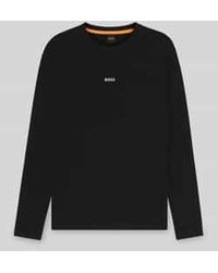 BOSS - Regular Fit Shirt Met Lange Mouwen Van Katoenmix Model 'Tchark' - Lyst