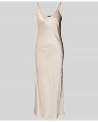 Marc Cain - Midikleid Mit V-Ausschnitt - Lyst