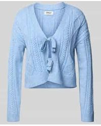 ONLY - Regular Fit Gebreid Jack Van Viscosemix - Lyst
