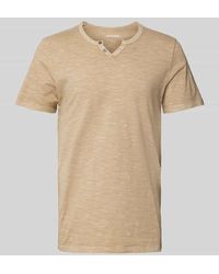 Jack & Jones - T-Shirt mit V-Ausschnitt Modell 'SPLIT' - Lyst