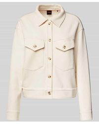 BOSS - Jacke aus Lyocell-Mix mit Brusttaschen Modell 'Elara' - Lyst