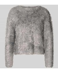 Ichi - Regular Fit Pullover aus Kunstfell Modell 'Lizi' - Lyst