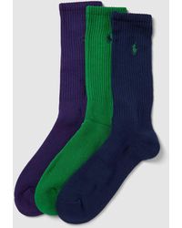 Polo Ralph Lauren - Socken mit Label-Print im 3er-Pack - Lyst