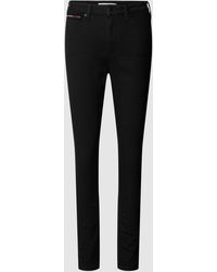 Tommy Hilfiger - High Rise Super Skinny Fit Jeans Met Labelpatch - Lyst