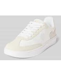 Tommy Hilfiger - Lage Sneakers Met Applicaties Van Echt Leer - Lyst