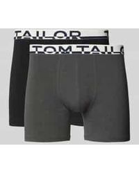 Tom Tailor - Slim Fit Boxershort Met Labelopschrift Op De Band - Lyst