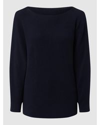 Esprit Collection Pullover aus Baumwoll-Lyocell-Mix - Blau