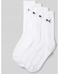 PUMA - Socken mit Label-Detail im 4er-Pack - Lyst