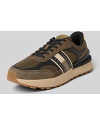 Tommy Hilfiger - Low Top Sneaker aus Leder-Mix - Lyst