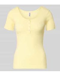 Pieces - Slim Fit T-Shirt Van Katoenmix Model 'Kitte' - Lyst