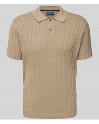 Christian Berg Men - Poloshirt mit gerippten Abschlüssen - Lyst